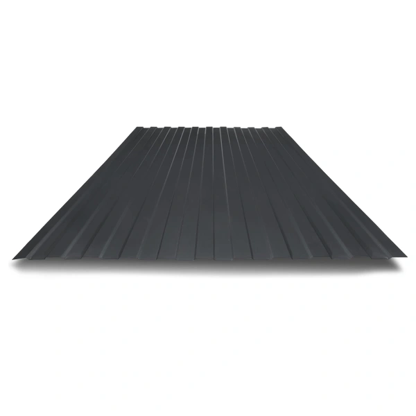 Профнастил С8 0,5 мм темно серый RAL 7024 1м