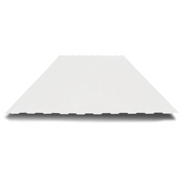 Профнастил С8 0,5 мм сигнальный белый RAL 9003 1м